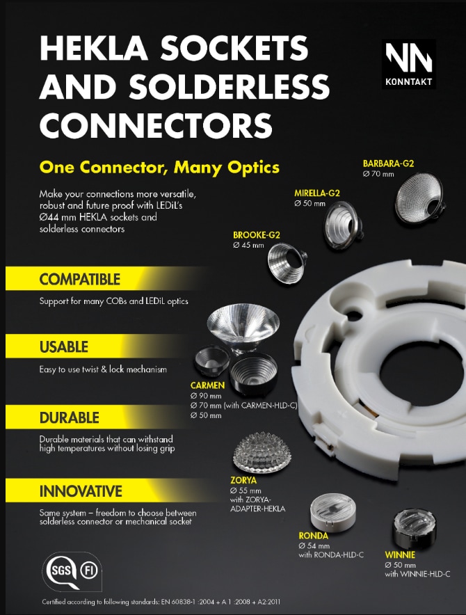 Ledil Hekla Solderless Connectors